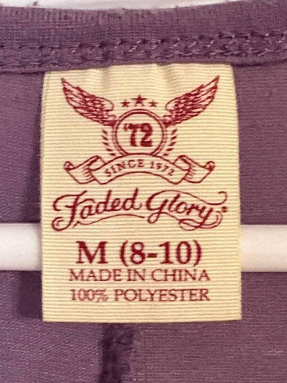 Faded Glory Lavender Floral Scoop Neck Short Sleeve Top - Picture 2 of 6